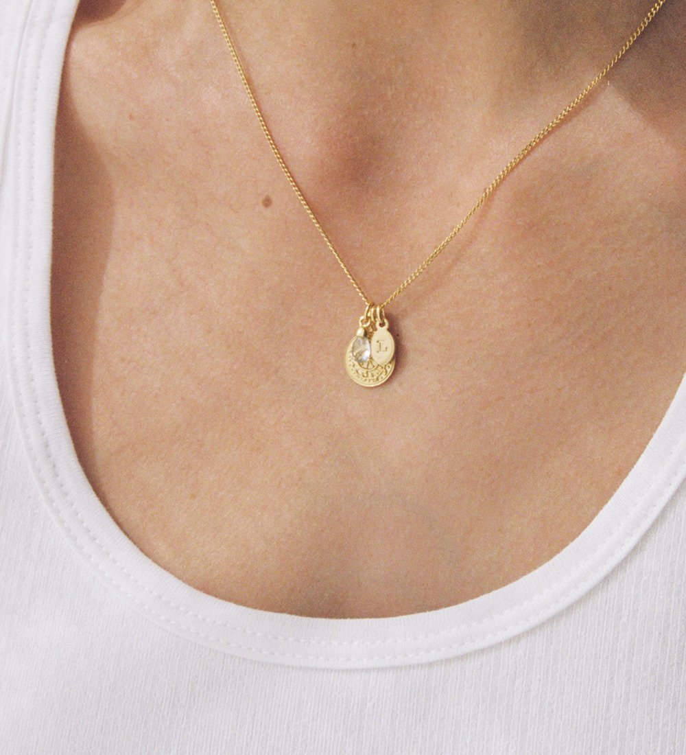 Kirstin Ash 18ct Gold Vermeil Initial 'P'