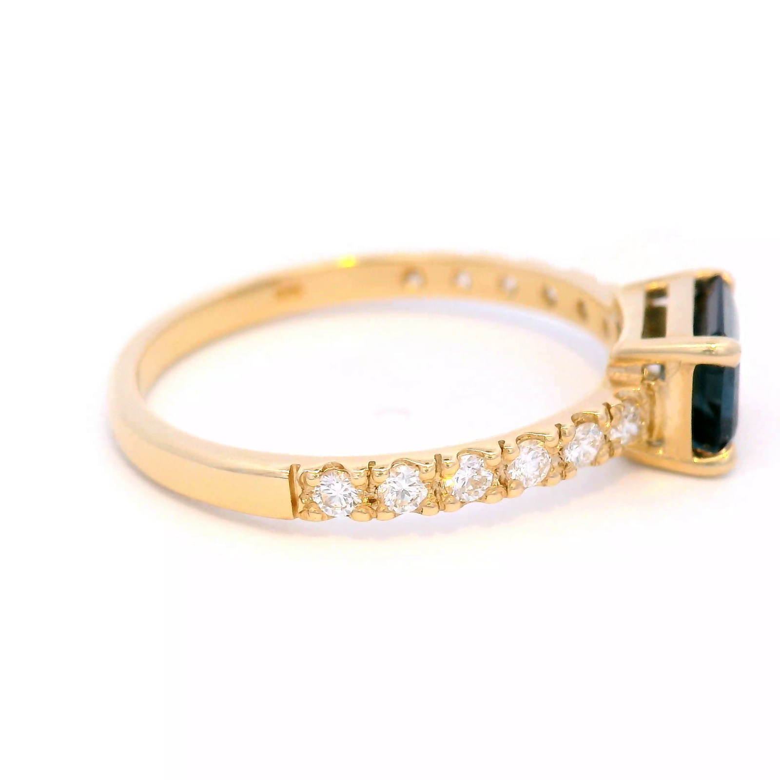 Emerald Cut, London Blue Topaz Dress Ring