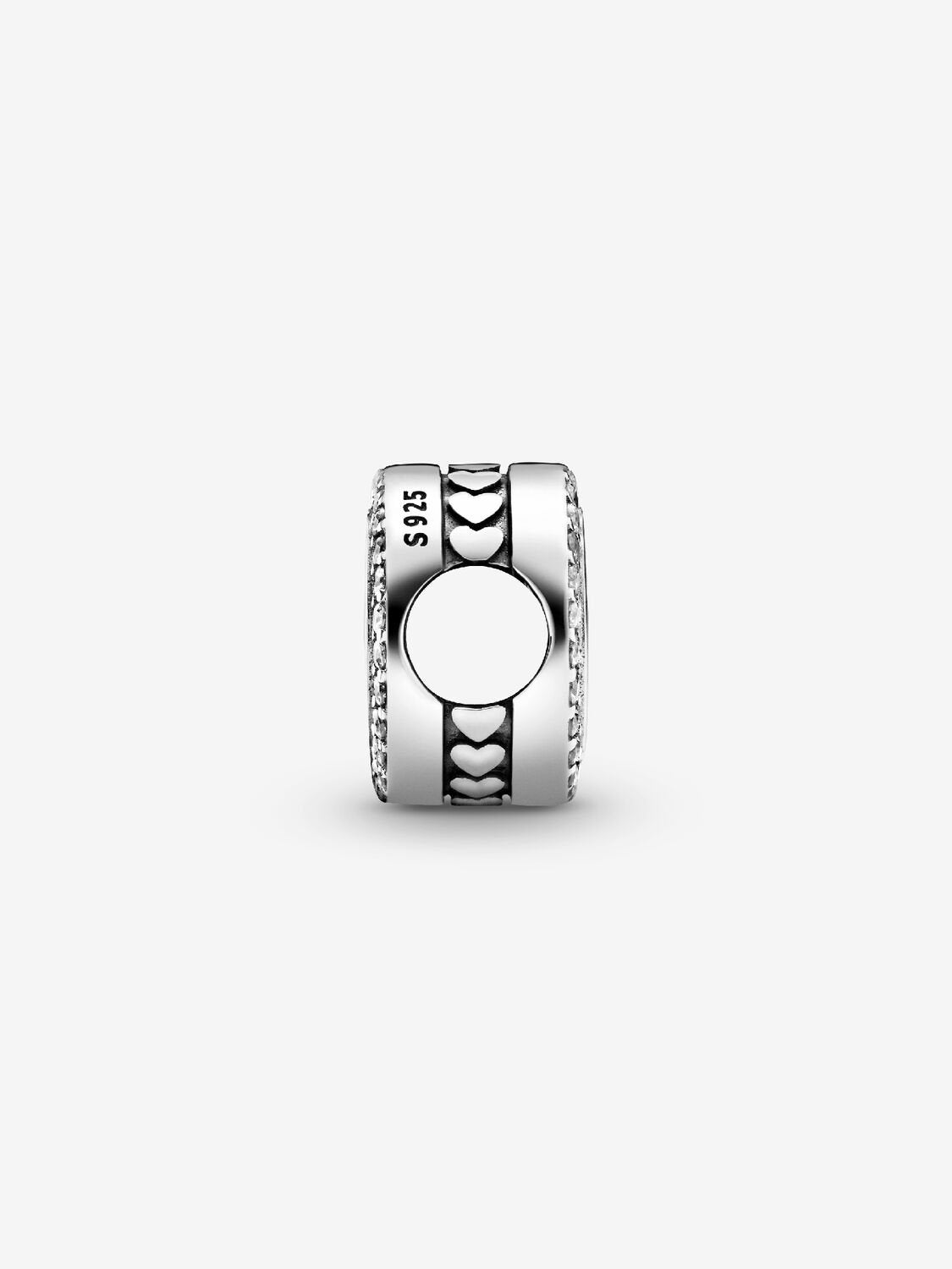 Pandora Engravable Sparkling Button Charm