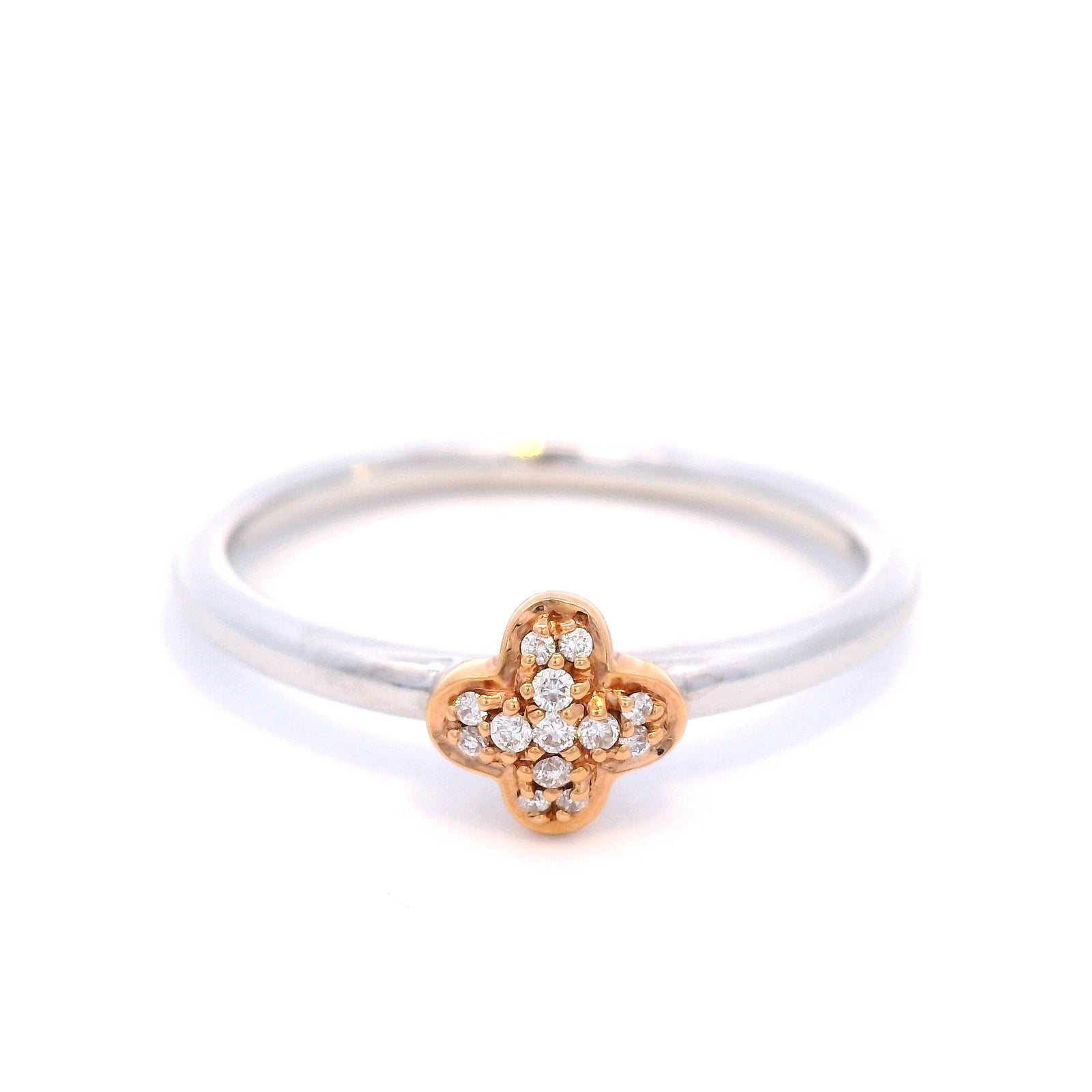 Diamond Dress Ring in White Gold