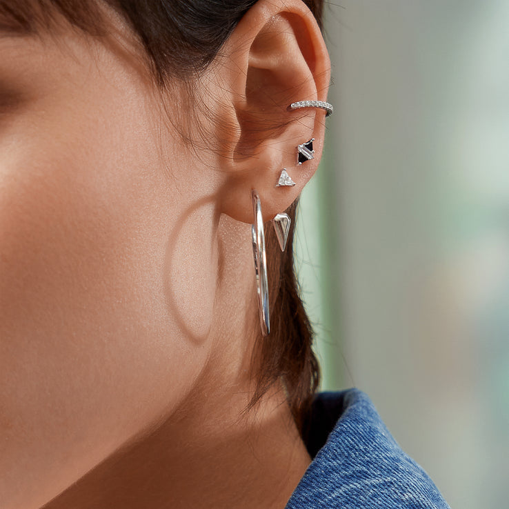 Ania Haie Plain Oval Oversized Hoop Earrings