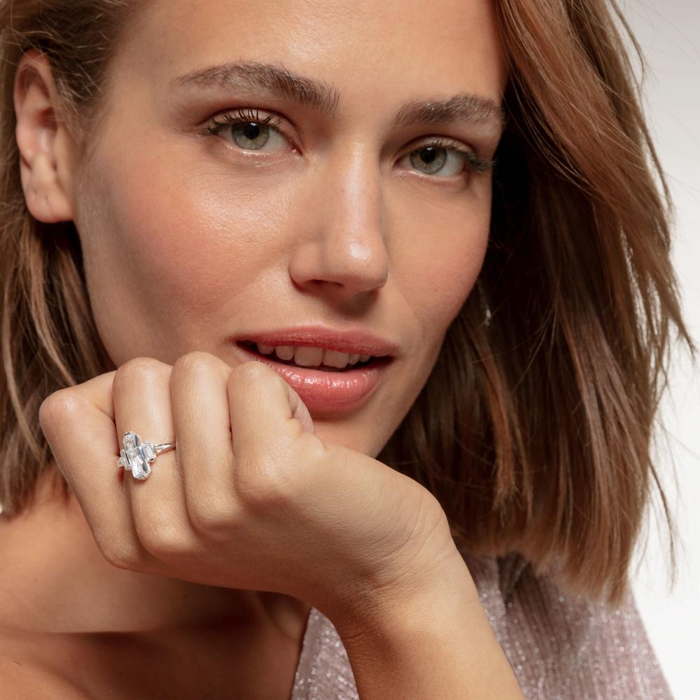 Thomas Sabo Baguette Cubic Zirconia Ring