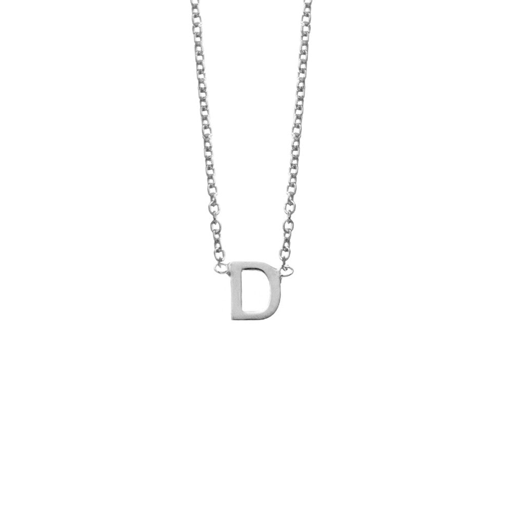 Initial Necklace Petite Initial Pendant