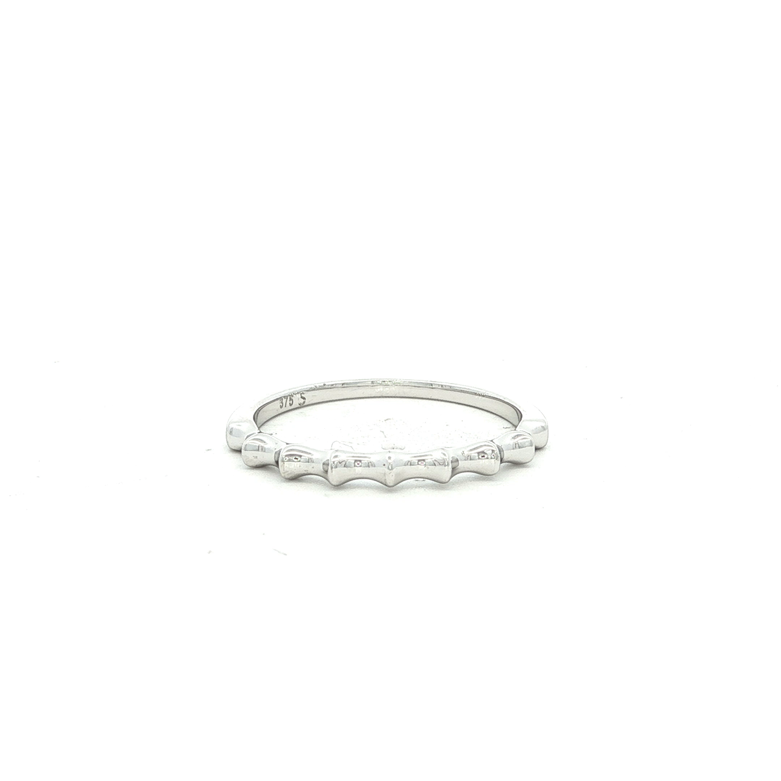 Ridge Stacker Ring Dreamtime in White Gold
