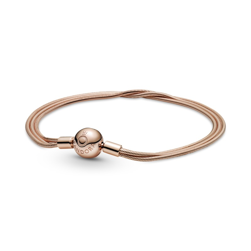 Pandora Rose Moments Multi-Snake Chain Bracelet