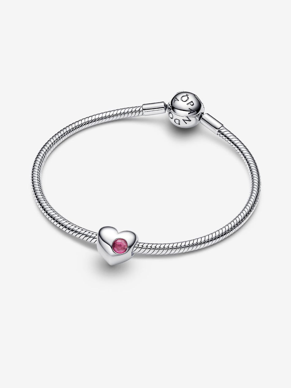 Pandora October Birthstone Heart Charm