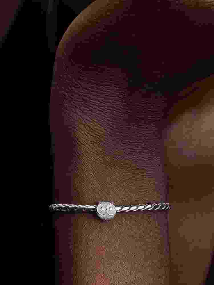 Pandora Textured Owl Mini Charm