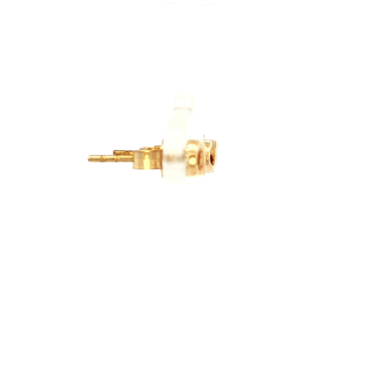 Infinity Stud Earrings in Yellow Gold
