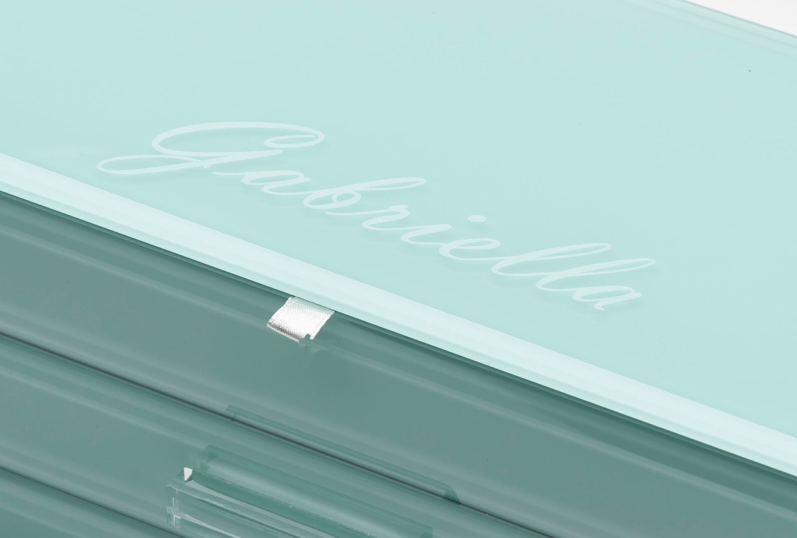 Gabriella Mint Medium Jewellery Box
