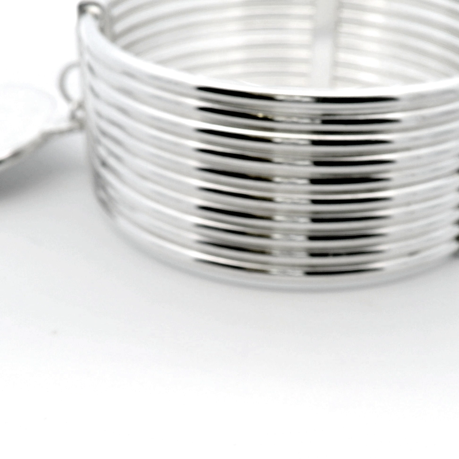 Von Treskow 10-Stack Bangle with Crown Coin