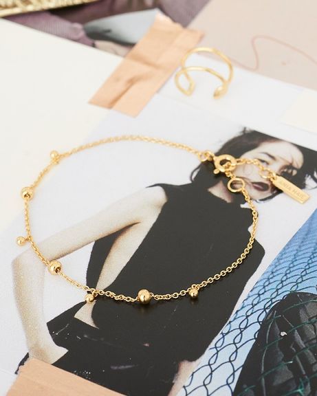 Ania Haie Silver Modern Drop Balls Bracelet