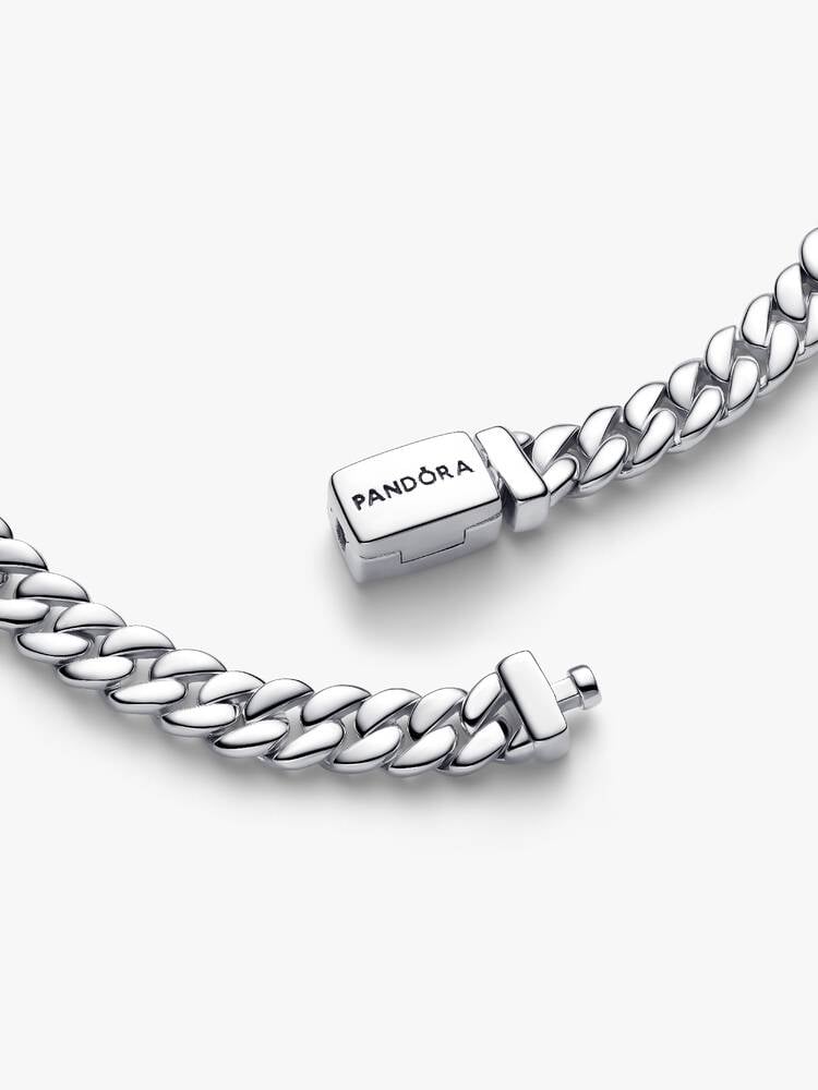 Cuban chain sterling silver bracelet