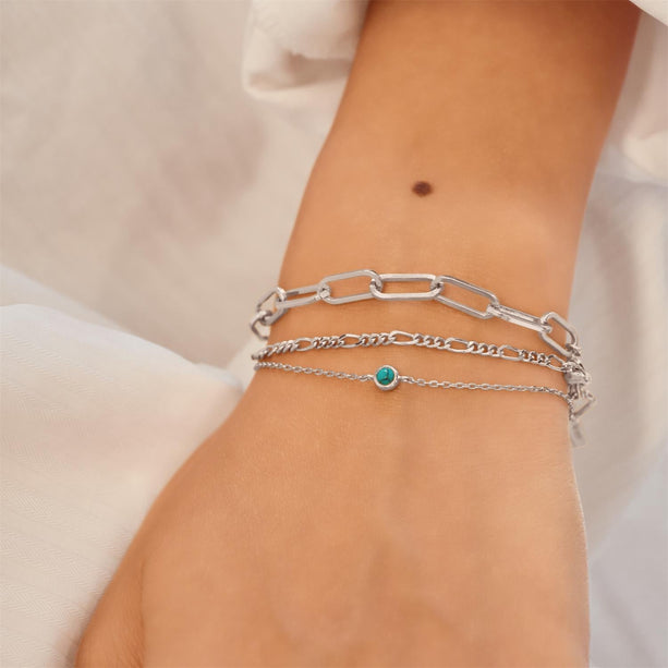 Ania Haie Bezel-Set Lab-Created Turquoise Solitaire Bracelet