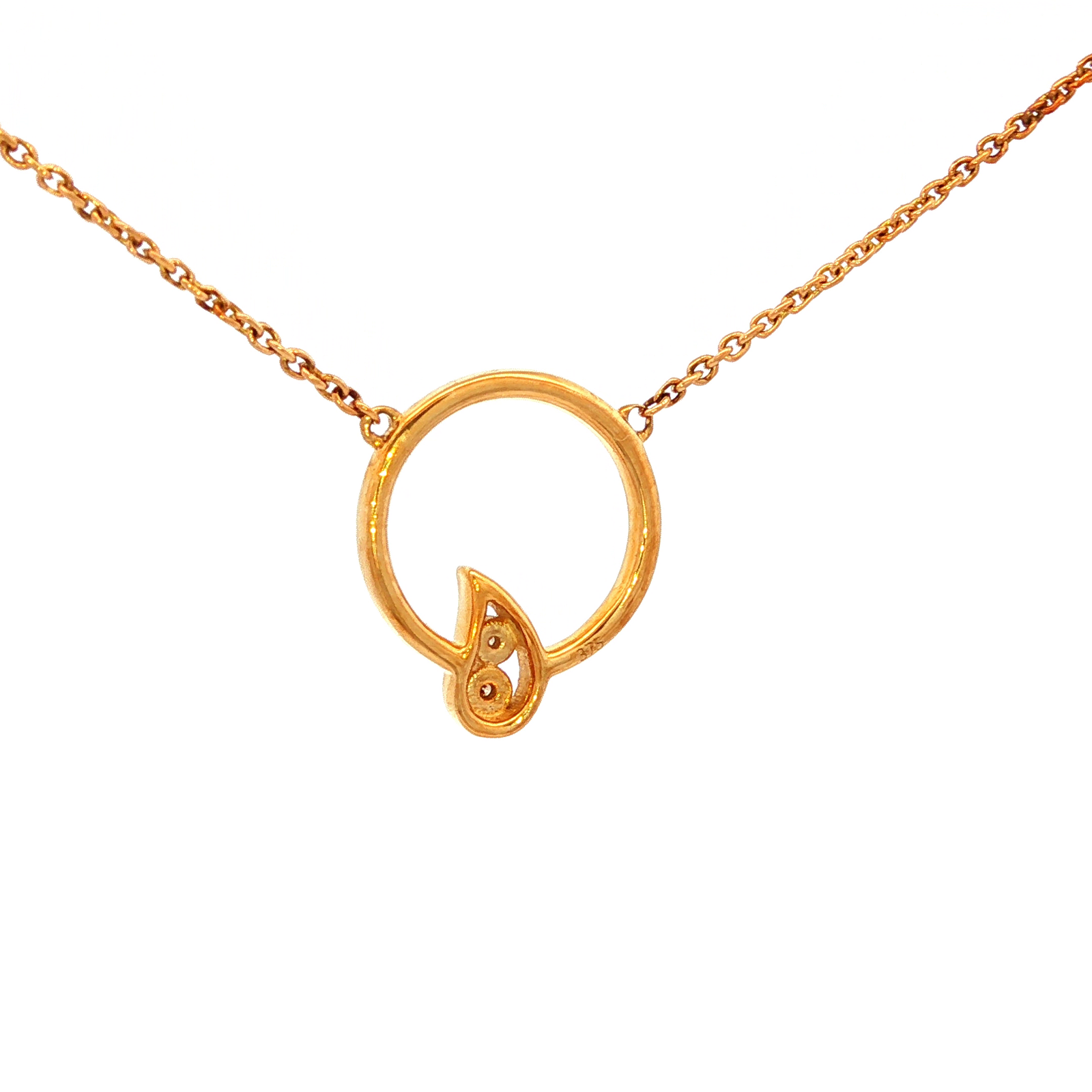 Dreamtime Diamond Circle with Tear Drop Necklet