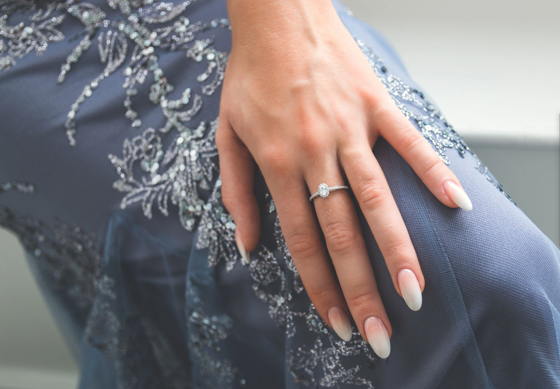 Georgini Aurora Glow Ring Silver Size 9