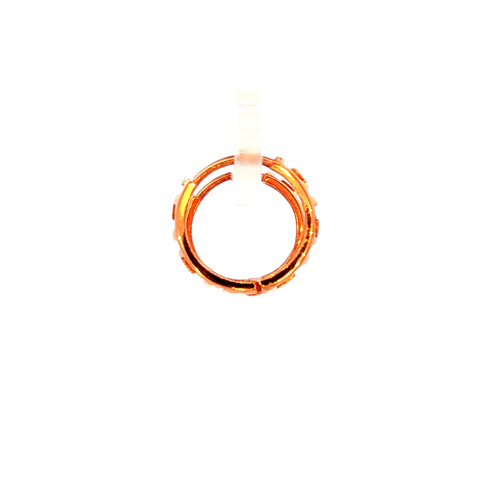 Rose Gold Geometric Hoop Earrings
