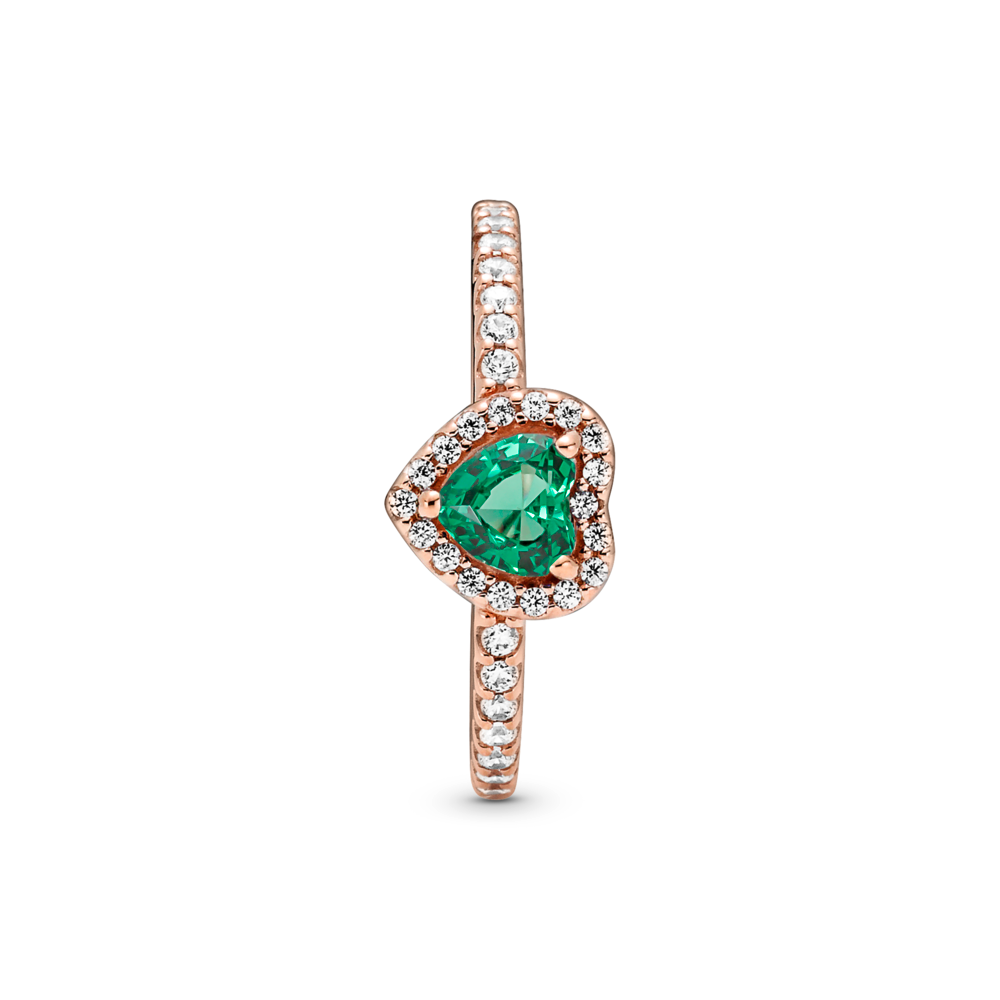 Pandora Sparkling Elevated Heart Ring