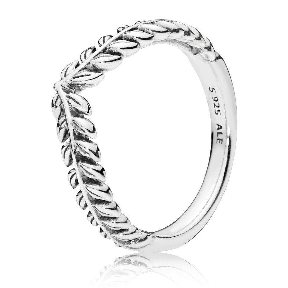 Pandora Wheat Grains Wishbone Ring