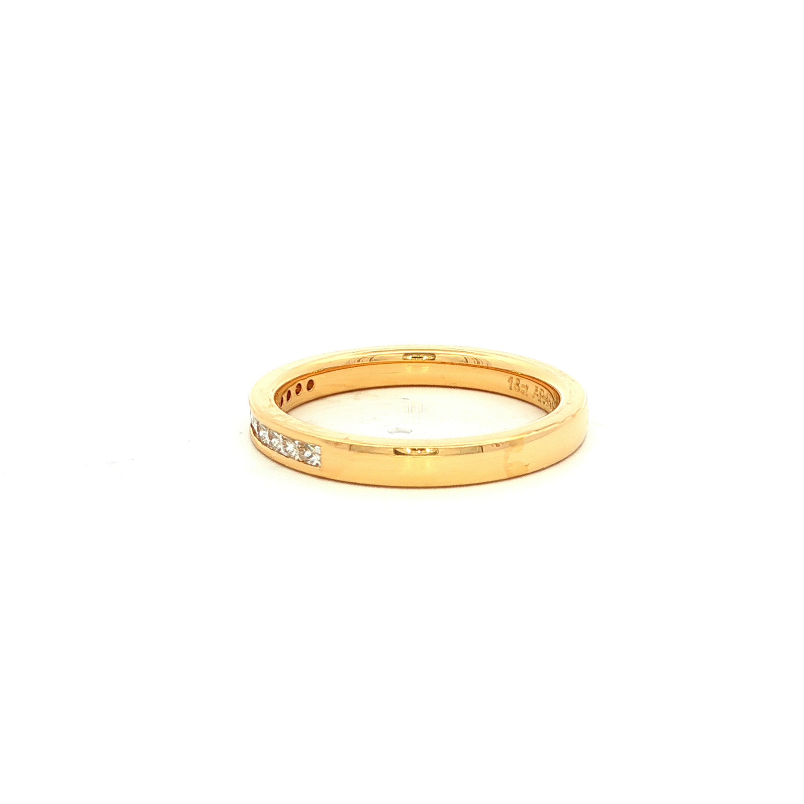 Princess Cut Diamond Ring in Yellow Gold