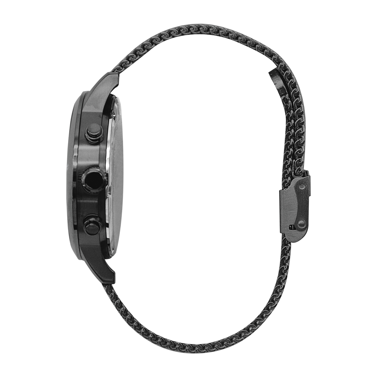 Jag Byron Stainless Steel Black Chronograph Green Dial Watch 42mm