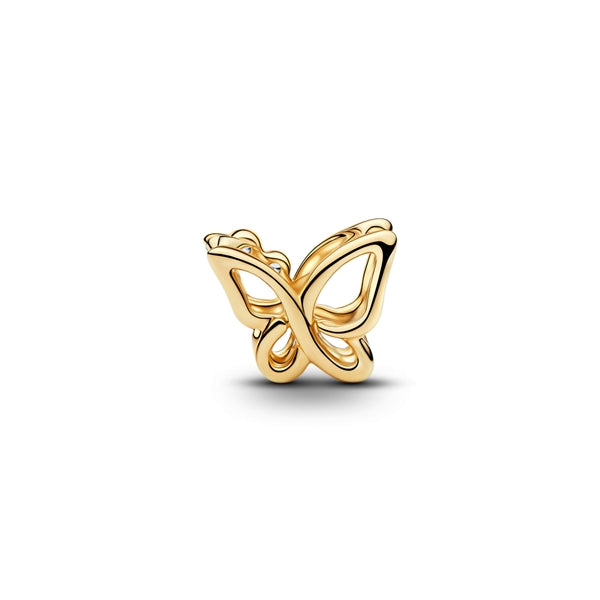 Pandora Gold Butterfly Openwork Charm
