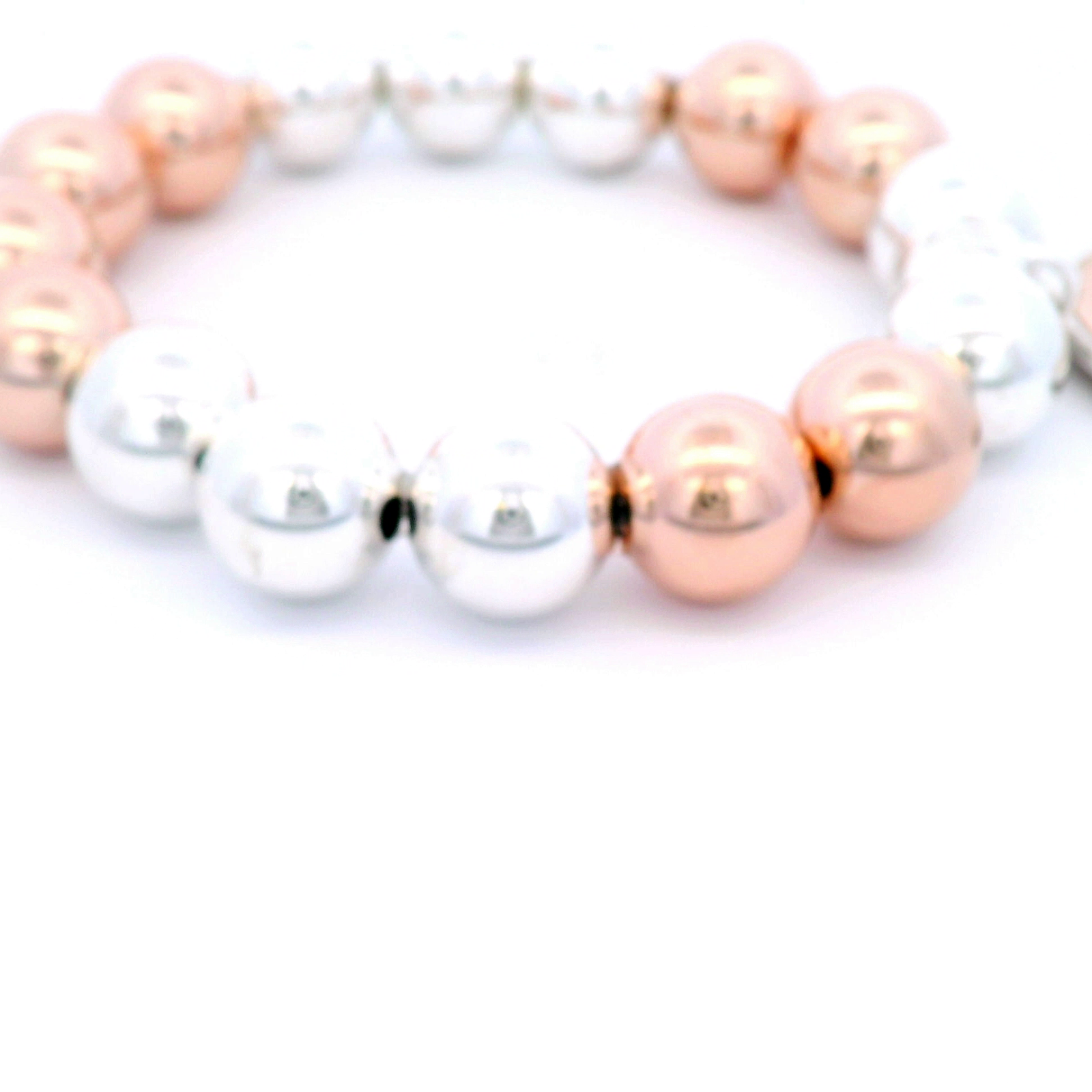 Von Treskow Two Tone Stretchy Bracelet with Half Penny