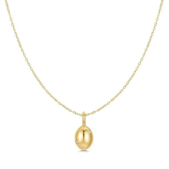 Ania Haie Lady Floral Oval Pendent Necklace