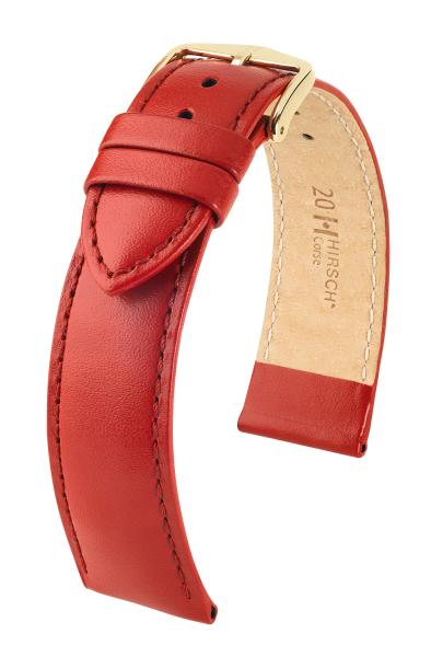 Hirsch Corse Leather Strap 03202120-1-16