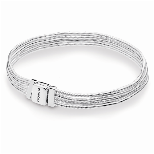 PANDORA Reflexions Multi Snake Chains Silver Bracelet