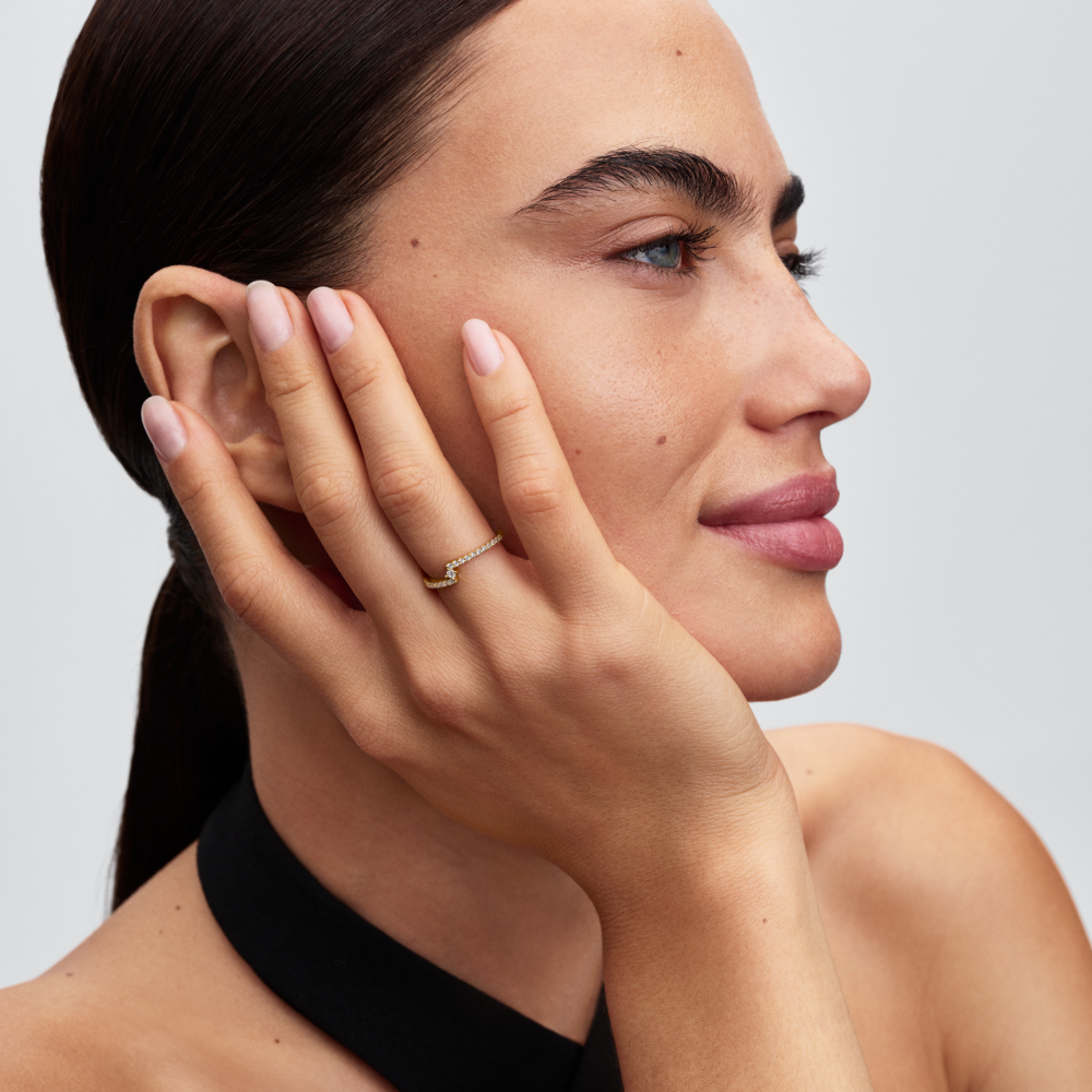 Pandora Sparkling Split Pavé Ring