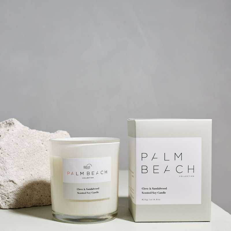Palm Beach Standard Candle Clove & Sandalwood 420g