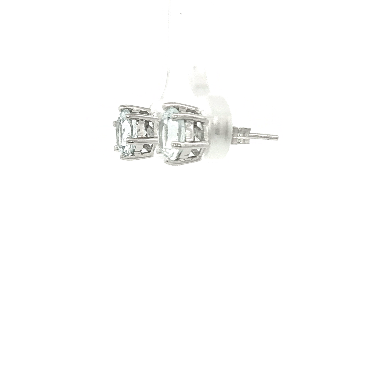 Classic Diamond Stud Earrings in White Gold