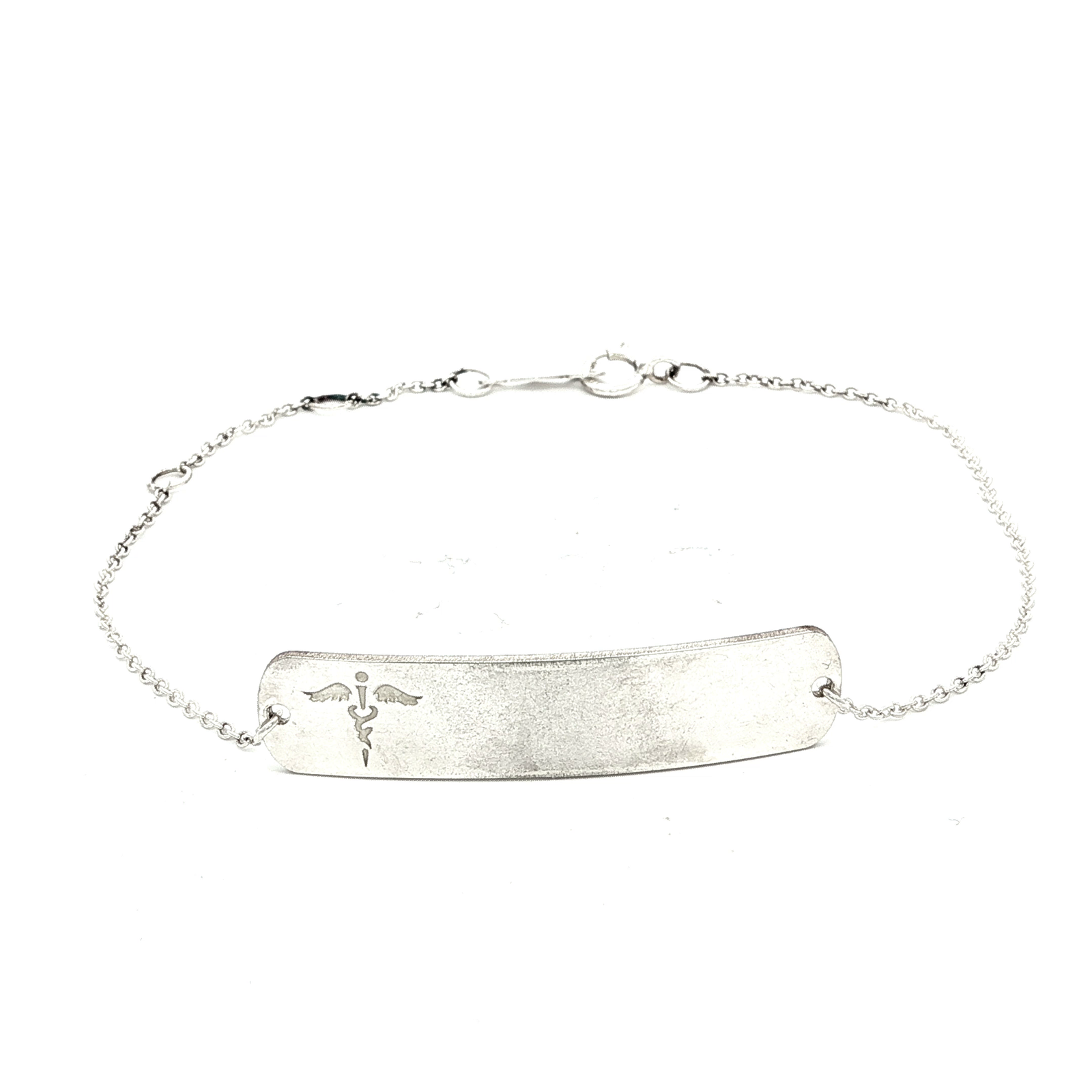 Engravable Curved Medical Bracelet