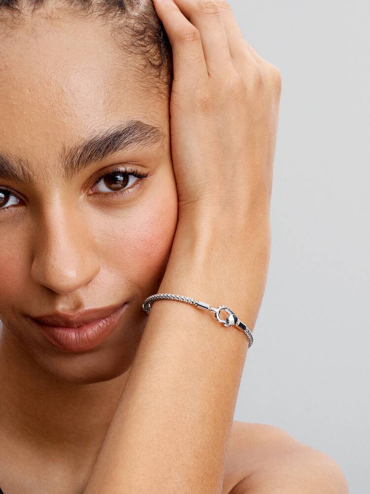 Pandora Studded Clasp & Chain Bracelet
