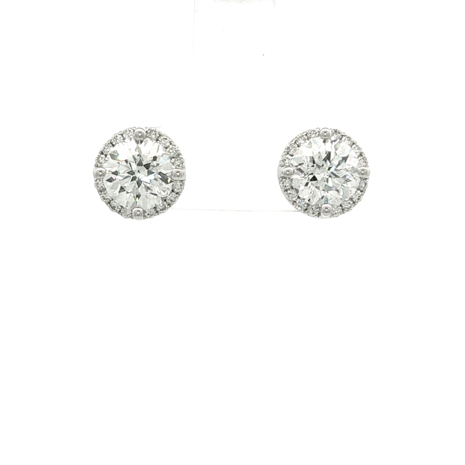 Above Love Lab Grown Diamond Halo Stud Earrings