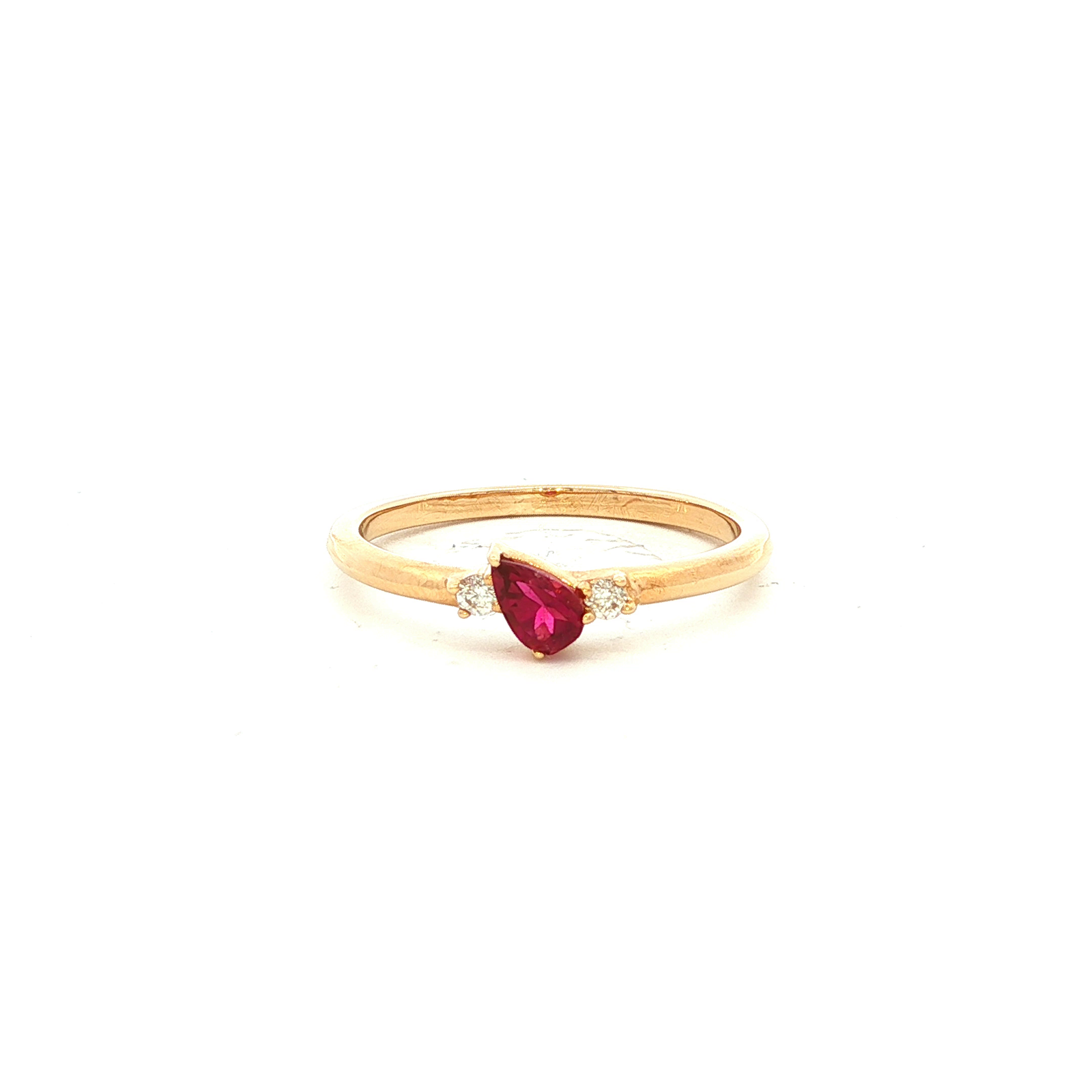Pink Tourmaline Dress Ring in Yellow Gold