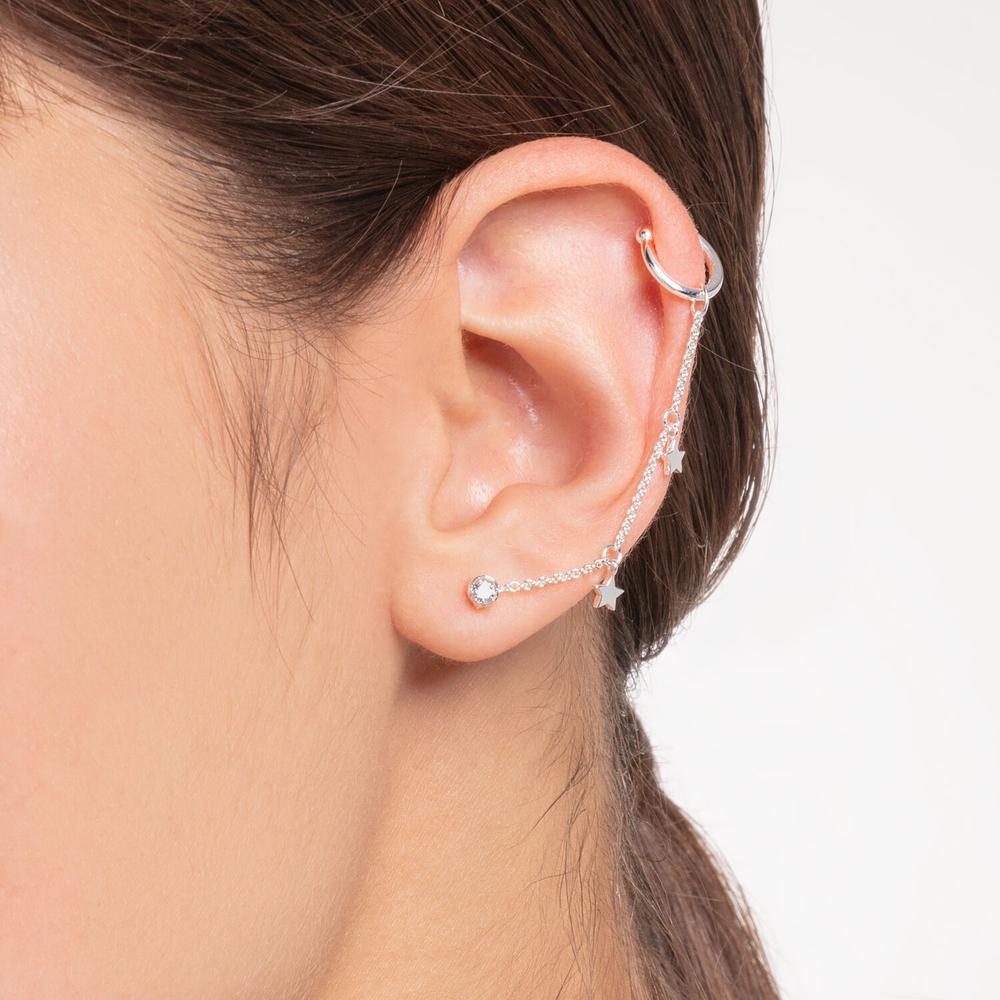 Thomas Sabo White Stone Ear Stud (Single)