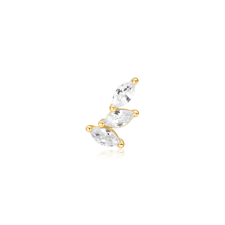 Ania Haie Triple Marquise Barbell Single Earring