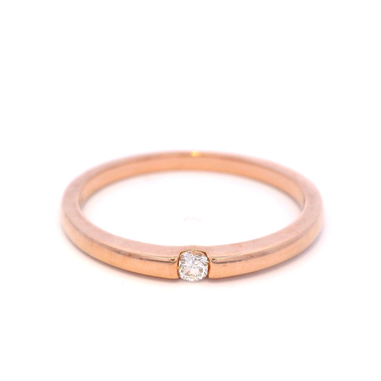 Tension Set Diamond Dress Ring in 9 Carat Rose Gold