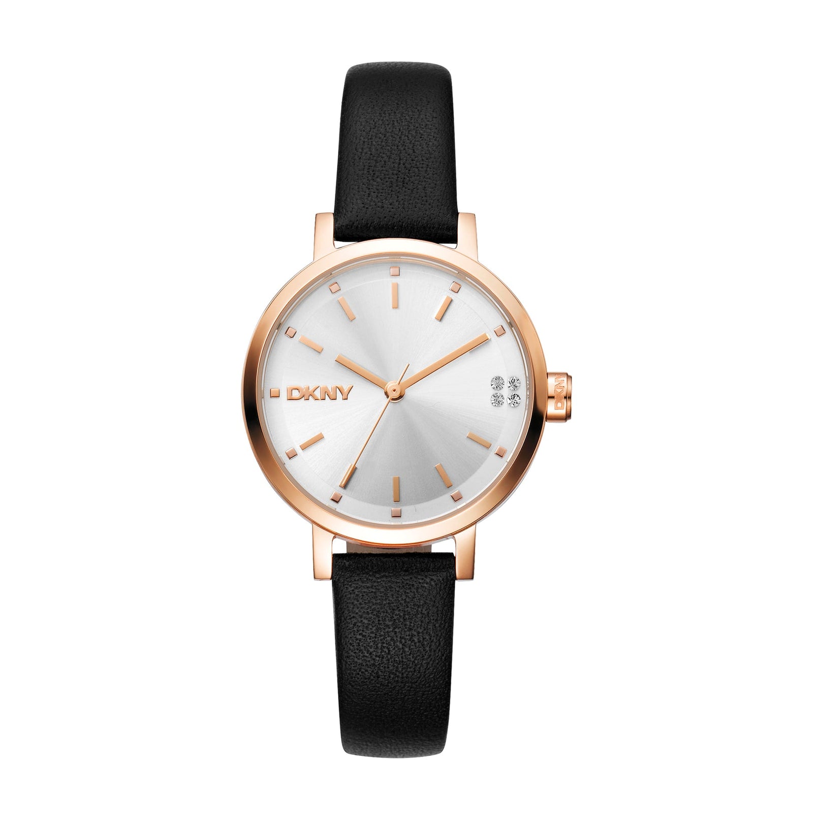 DKNY Urban Women's Silver Dial Leather Strap Watch
