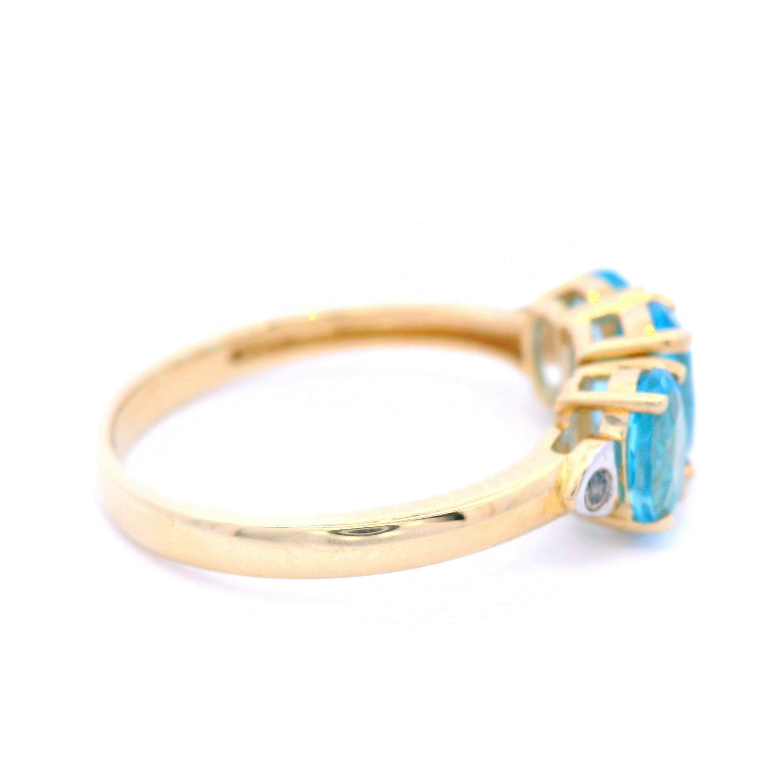 Blue Topaz and Diamond Dress Ring