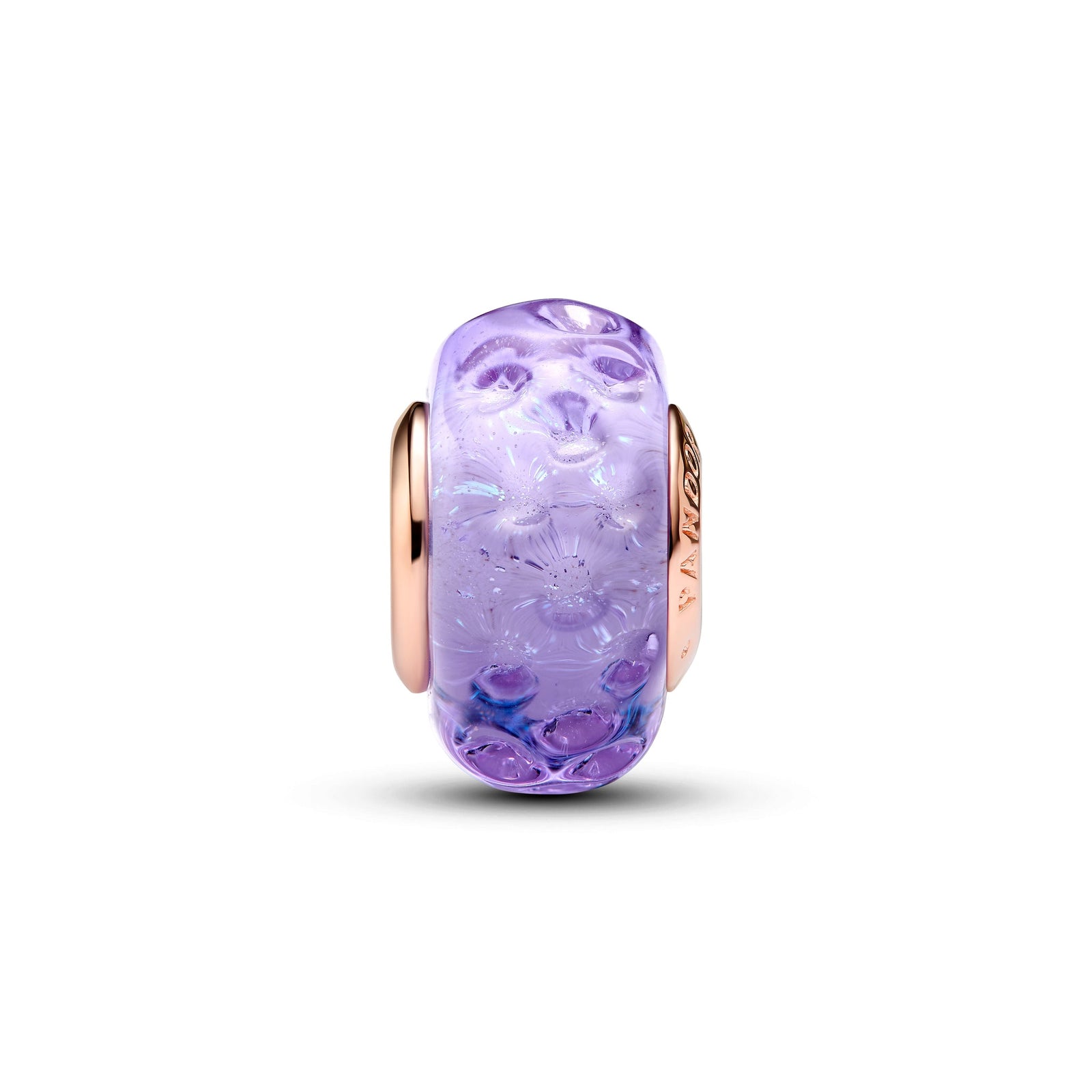 Pandora Wavy Lavender Murano Glass Charm