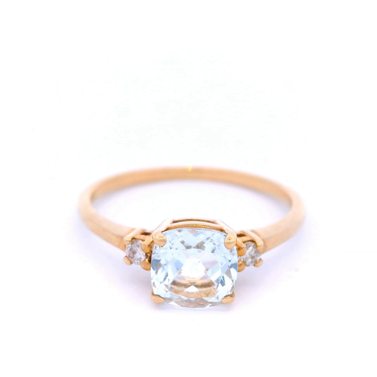Aquamarine & Diamond Dress Ring