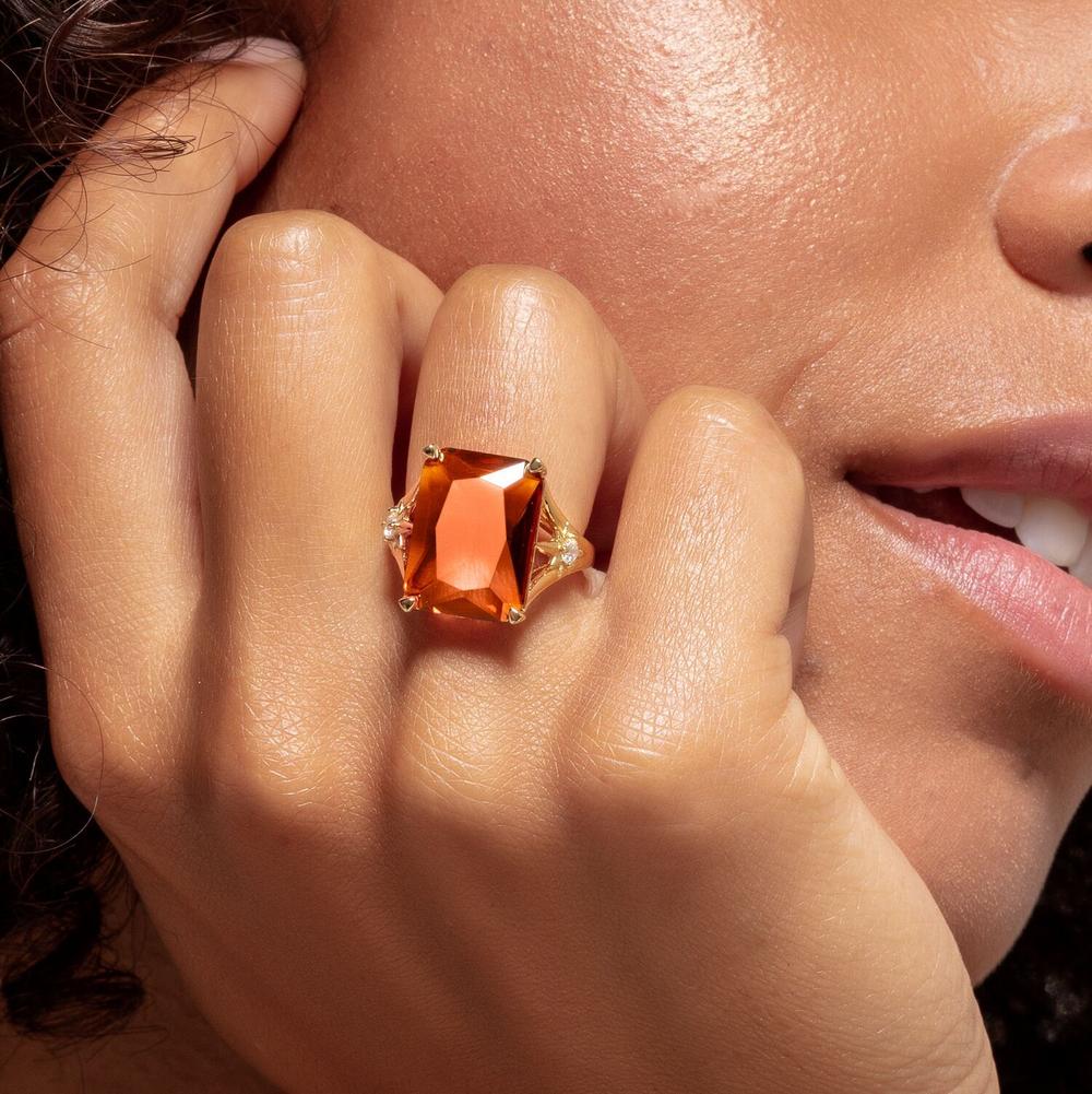 Thomas Sabo Magic Orange Stone Cocktail Ring