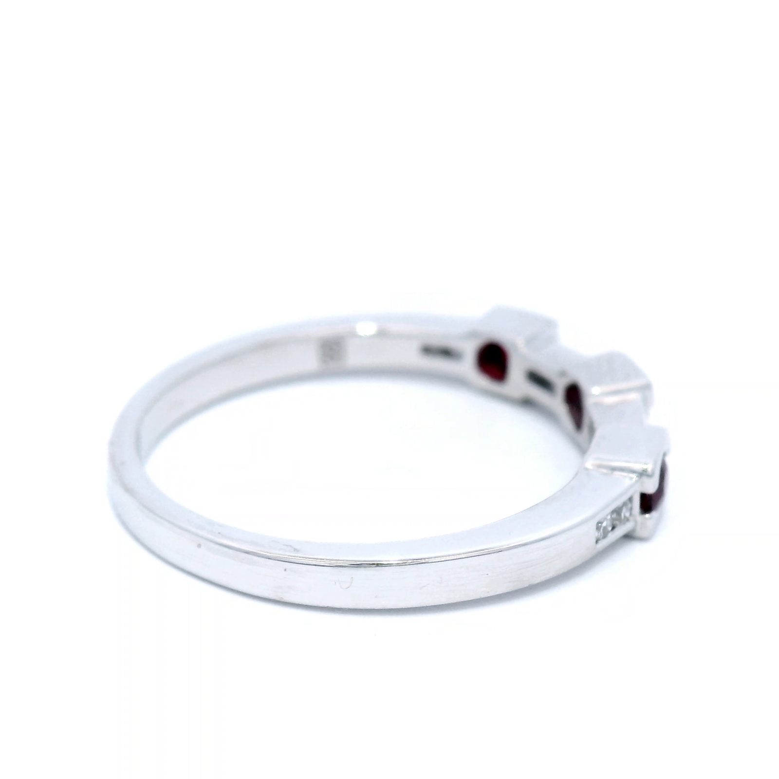 Ruby and Diamond Dress Ring in White Gold