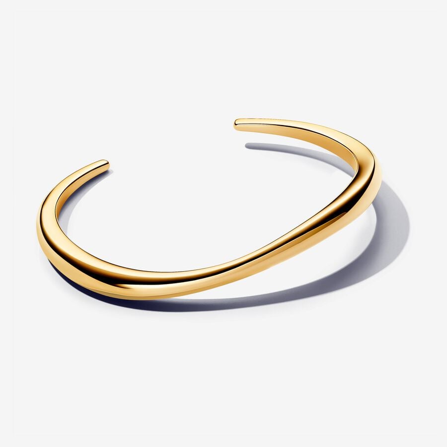 Organically Shaped Open Bangle