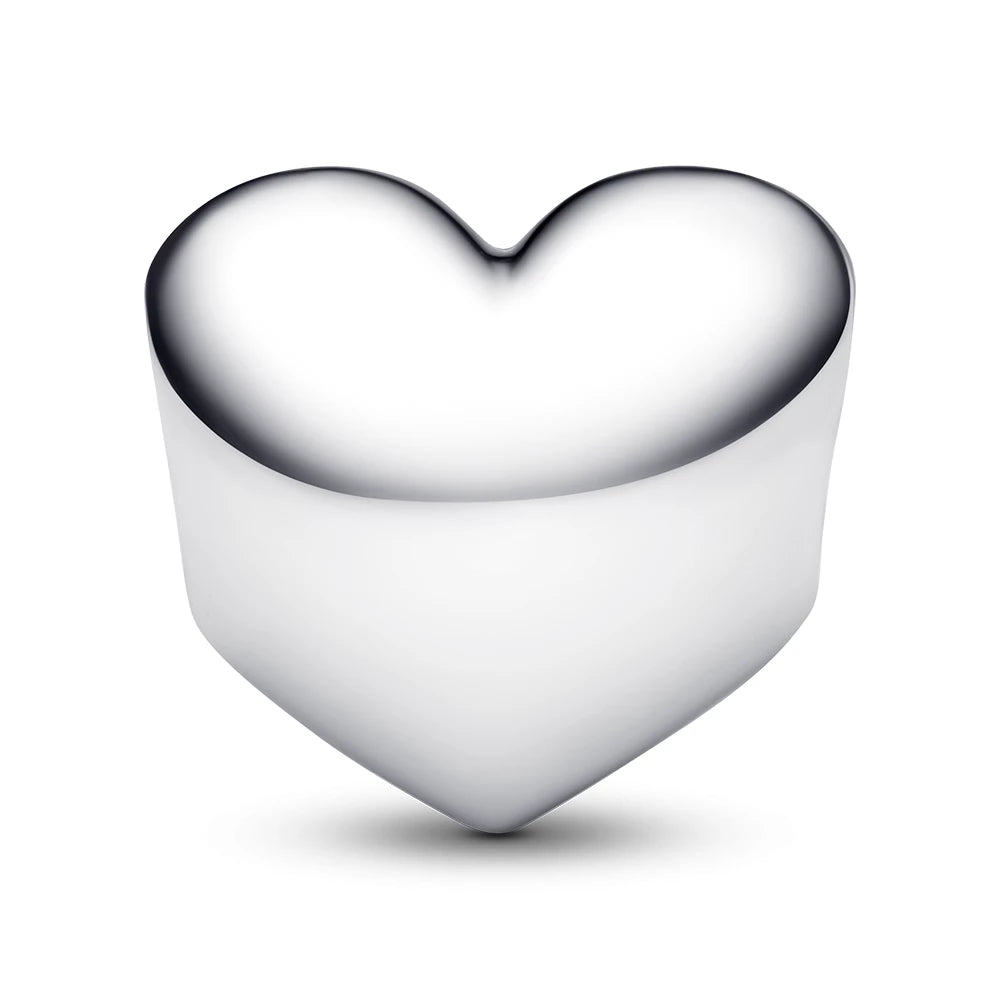 Pandora Engravable True Red Stone Heart Charm