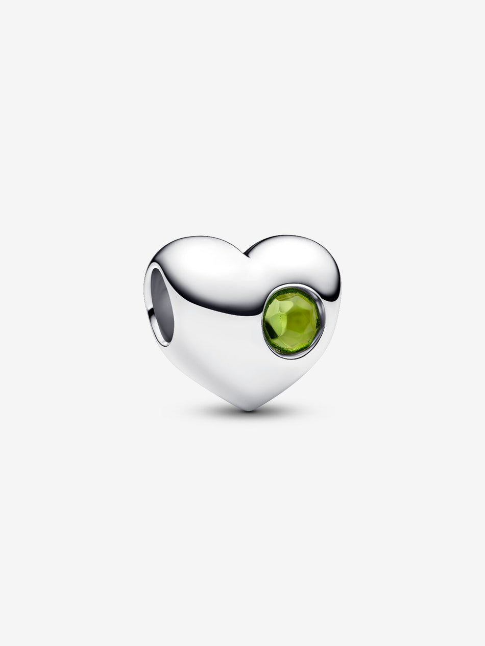 Pandora August Birthstone Heart Charm