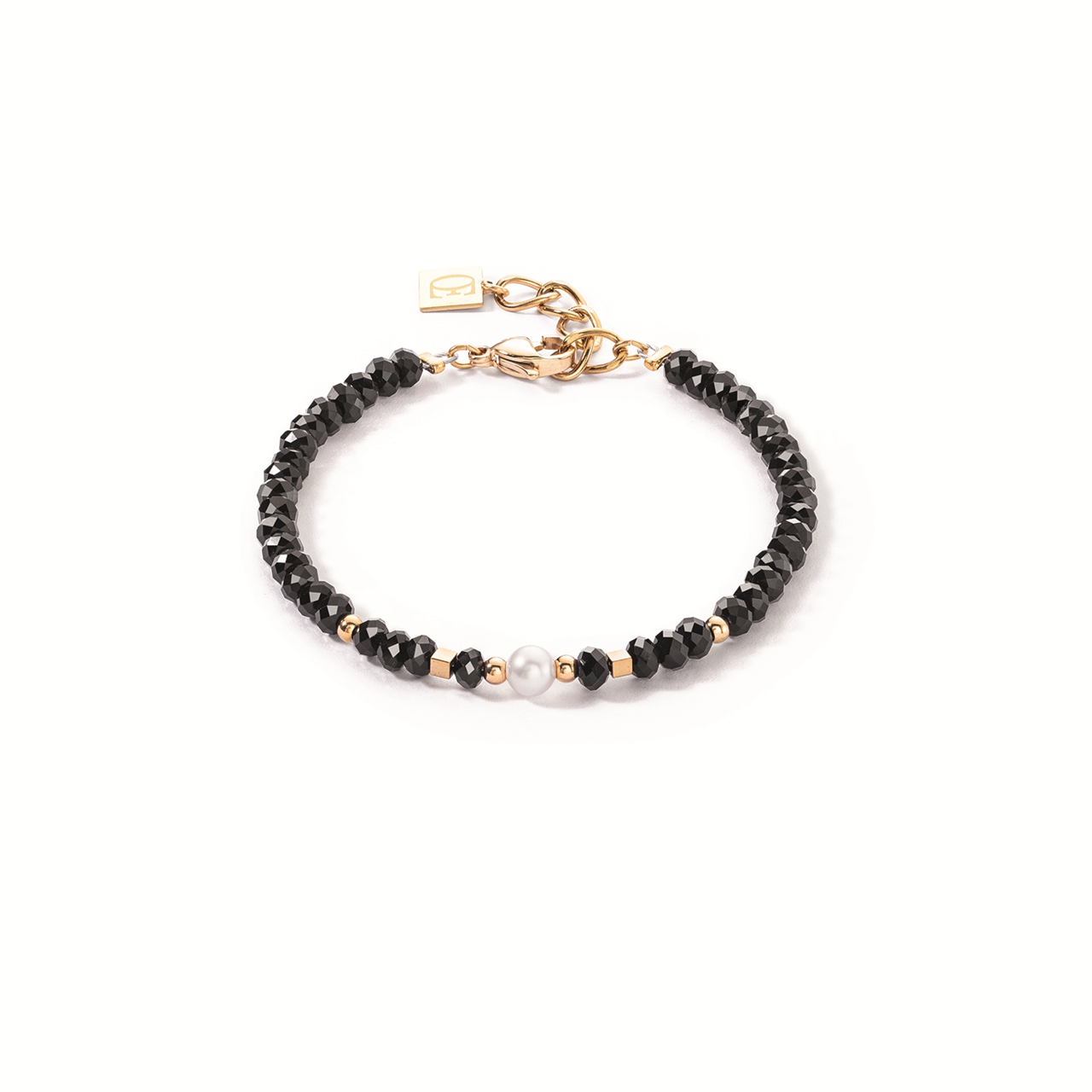 Coeur De Lion Elegance Pearl Bracelet Gold Freshwater Pearl & Hematite