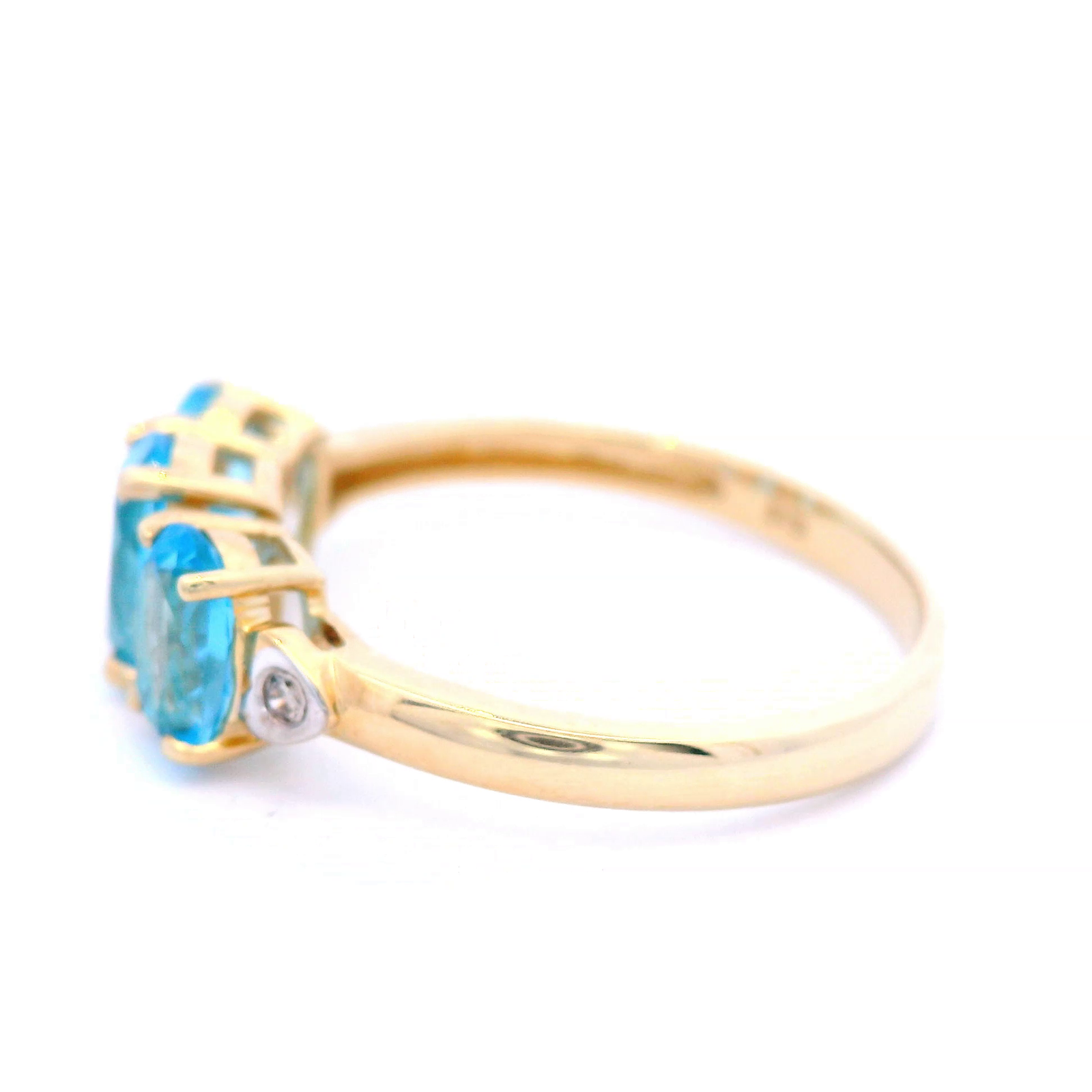 Blue Topaz and Diamond Dress Ring